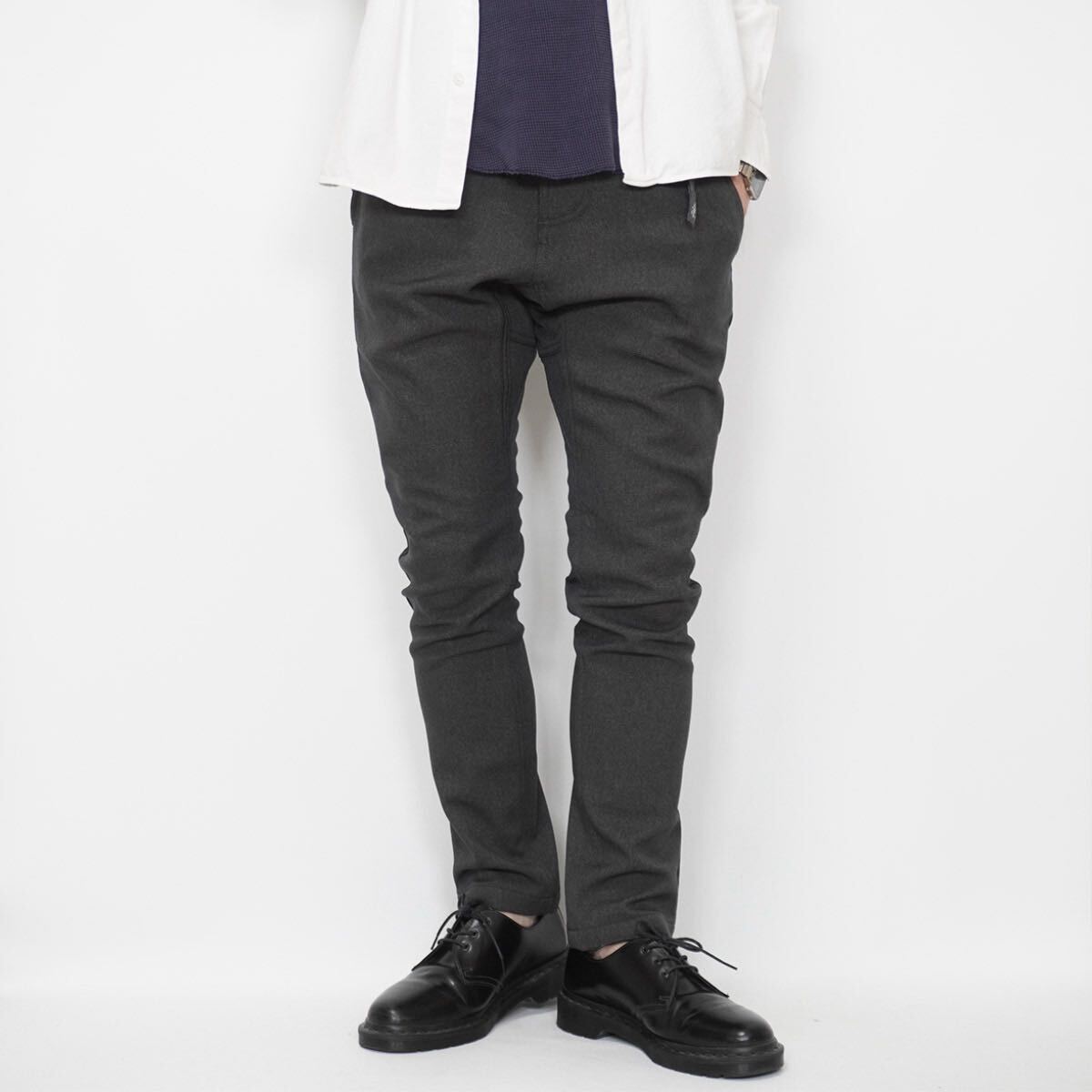 GRAMICCI × Green Label Relaxing 別注 ポリ/ウラフリ テーパードパンツ【M】チャコール グラミチ グリーンレーベル コラボ GMP-18F642_画像1
