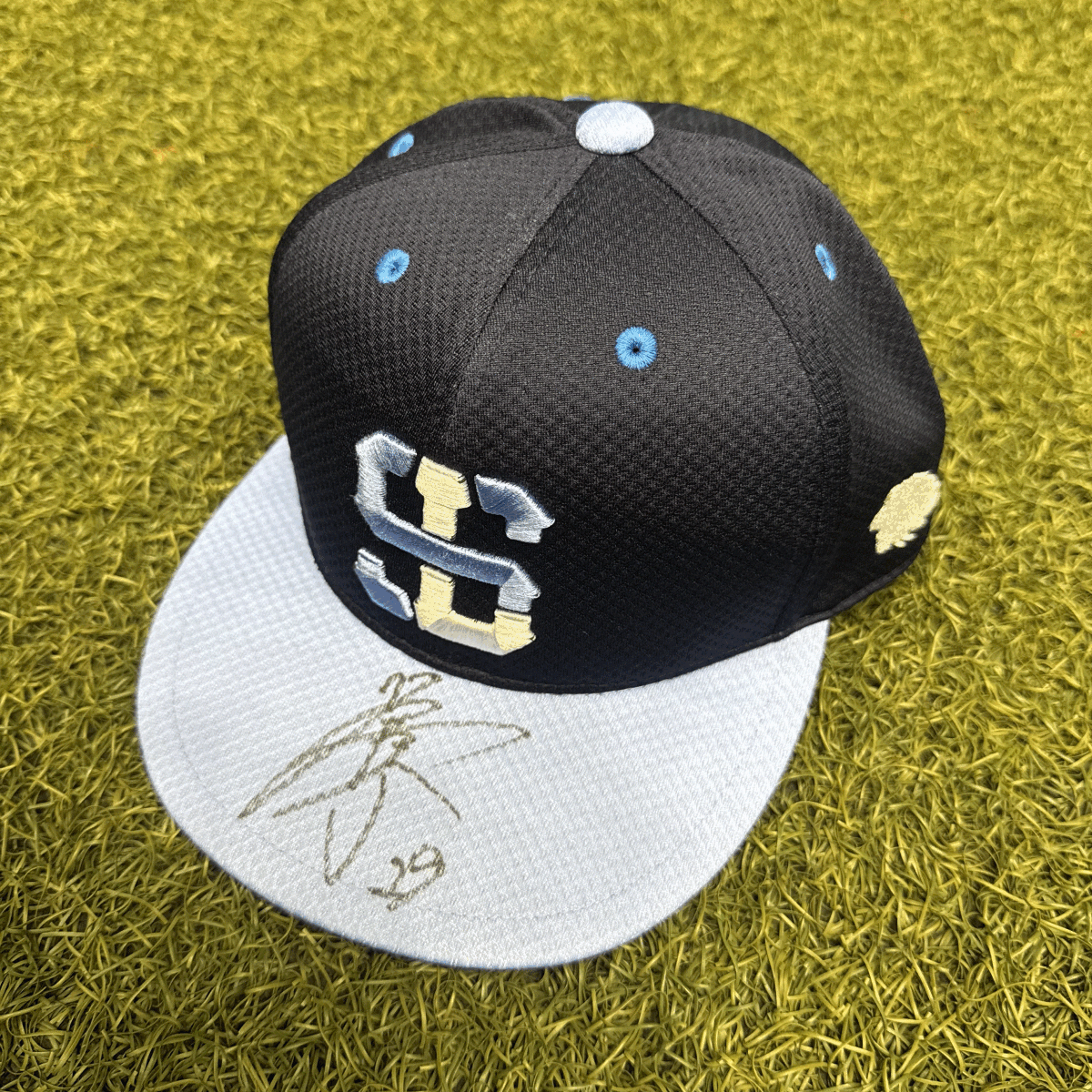 【チャリティ】埼玉西武ライオンズ 青山美夏人 投手『ライオンズフェスティバルズ 2025』キャップ(直筆サイン入り)_画像1