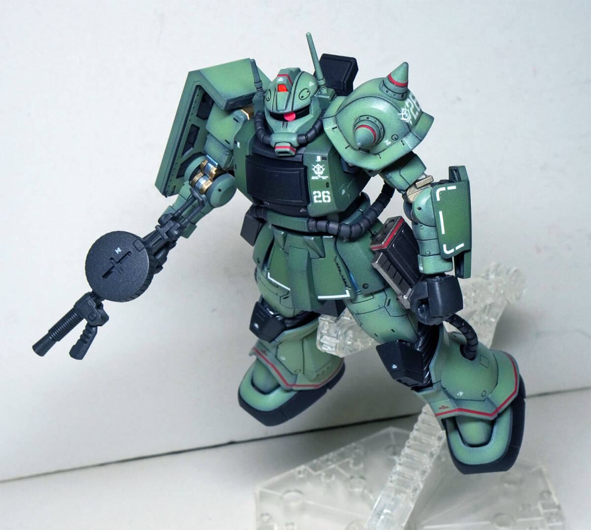 HG 1/144 HG MS-06D The k двойной антенна ZAKU DESERT TYPE [DOUBLE ANTENA TYPE] ORIGIN MSD pre van полное окрашивание конечный продукт 