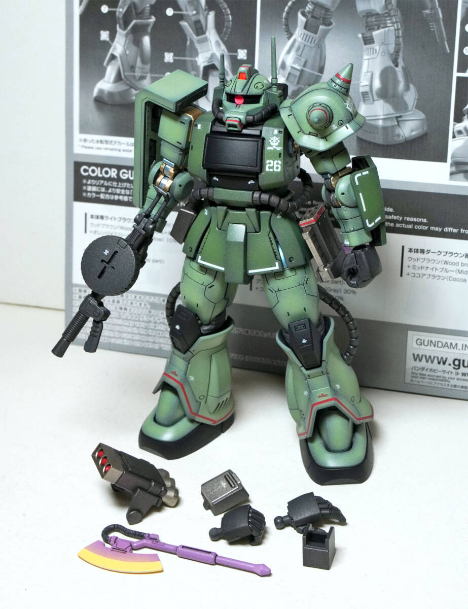 HG 1/144 HG MS-06D The k двойной антенна ZAKU DESERT TYPE [DOUBLE ANTENA TYPE] ORIGIN MSD pre van полное окрашивание конечный продукт 