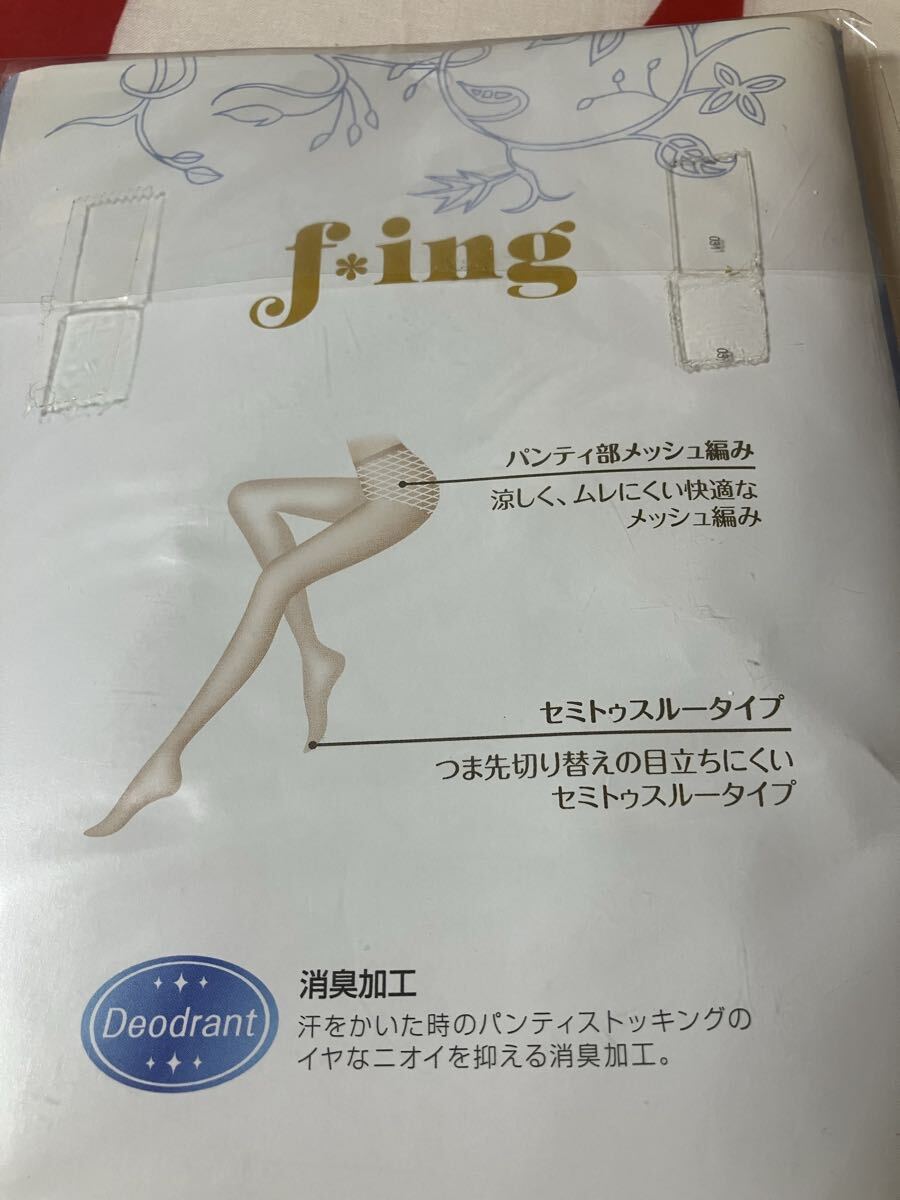 fukuske f *ing summer sheer breeze スモールフラワー ブラック パンティストッキング 夏 福助 パンスト panty stocking 黒 M-L 柄 涼しい_画像8