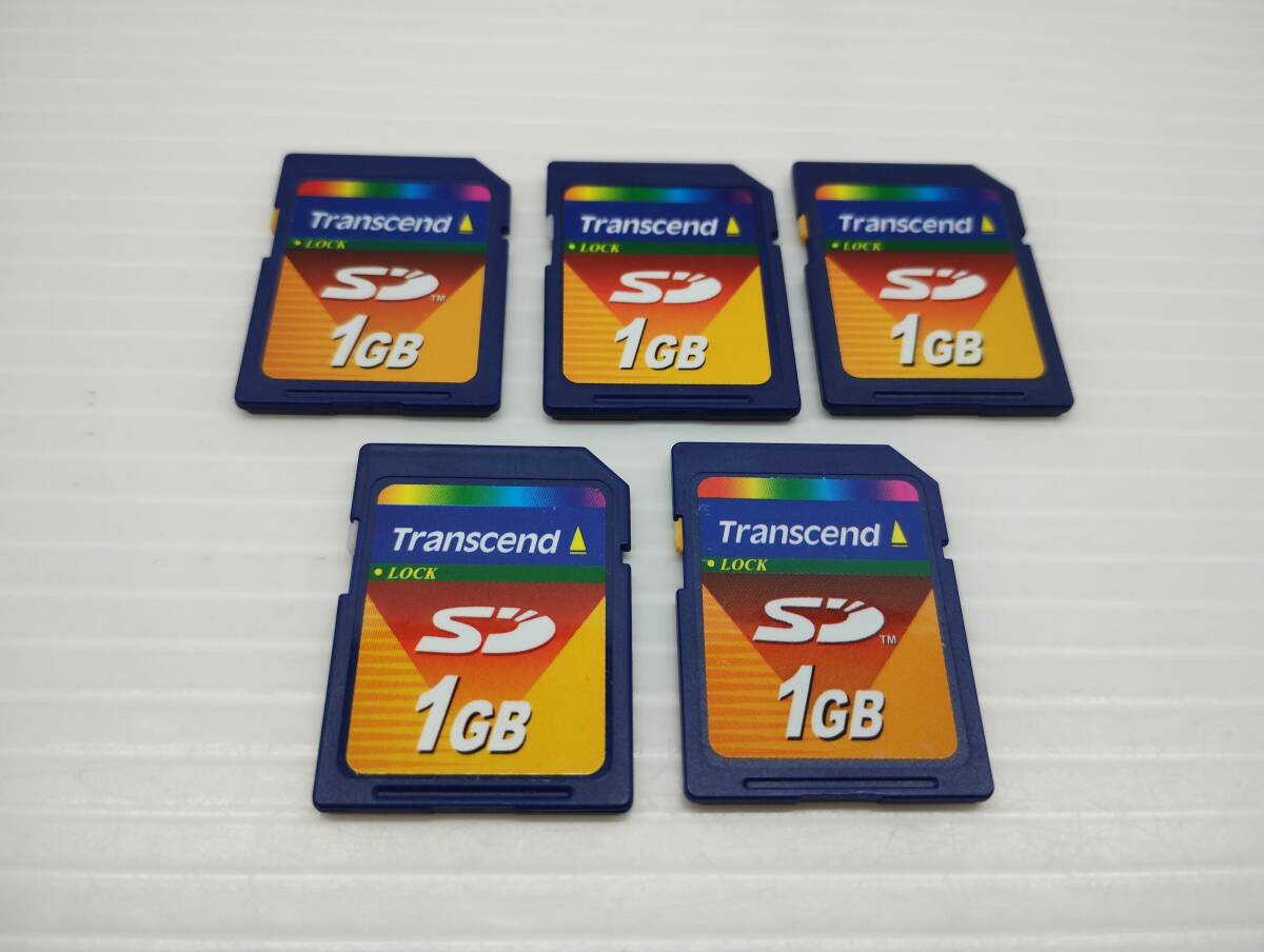 5枚セット　1GB　Transcend　フォーマット済み　SDカード　メモリーカード_画像1