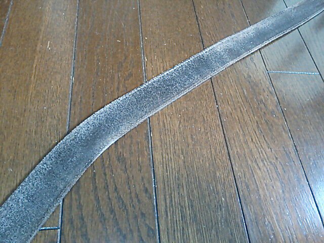 リーバイス Levi's スクエアバックルベルト LV35mmASG 牛革 レザーベルト フリー ダークブラウン 中古_画像8