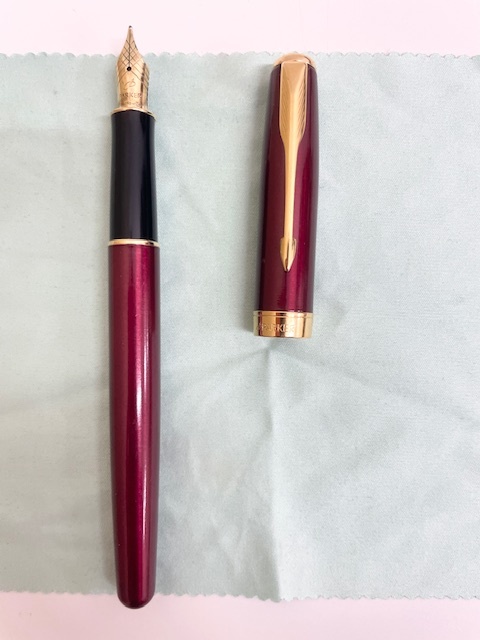 万年筆 まとめ3本 PARKER SONNET 18K-750(18金)ケース付・PILOT URUSHI 14K-585(14金)・モンブラン MEISTERS◆2246_画像2