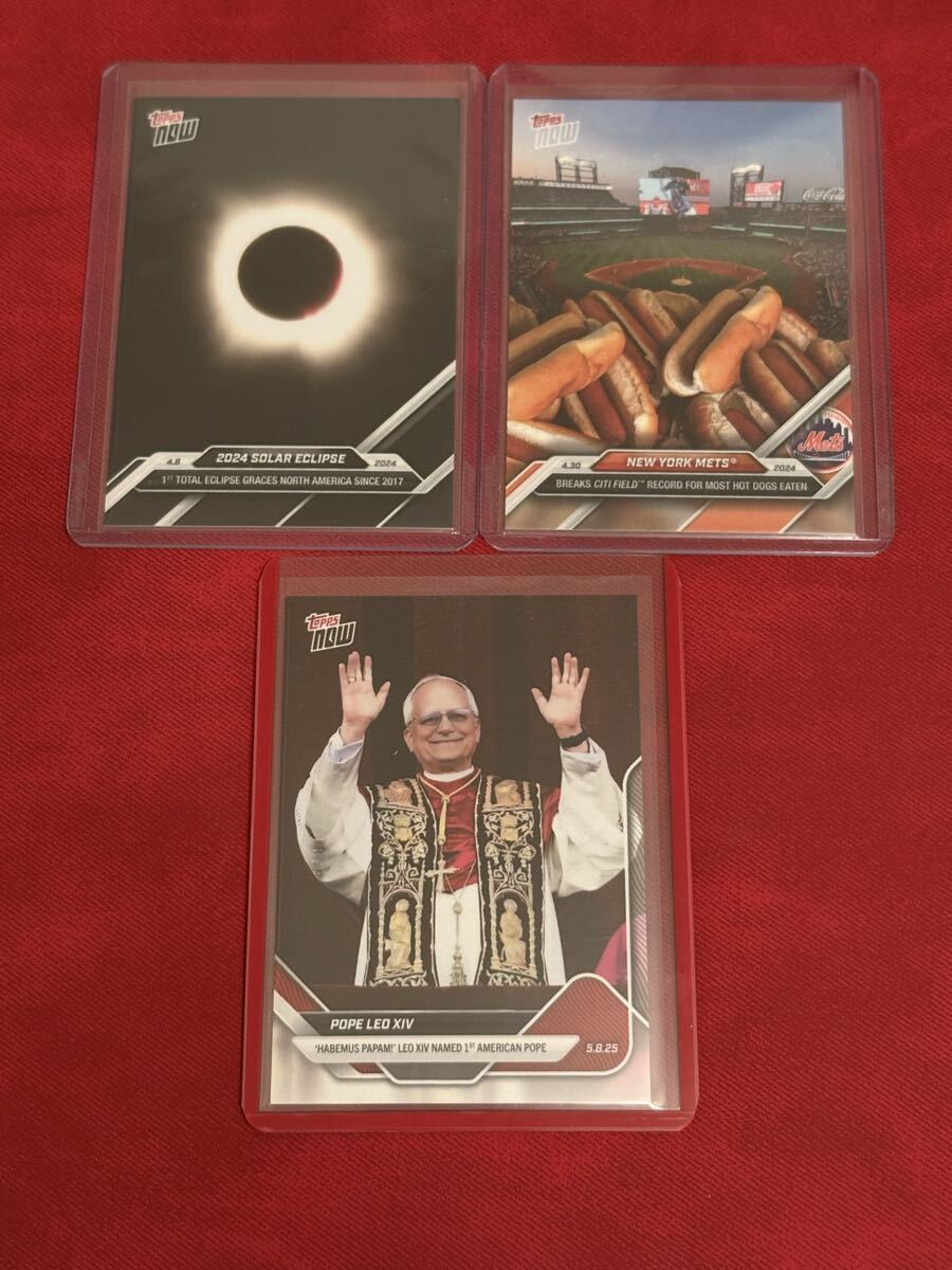 レオ14世 皆既日食 ホットドック topps now 異種カード 3枚セット TOPPS_画像1