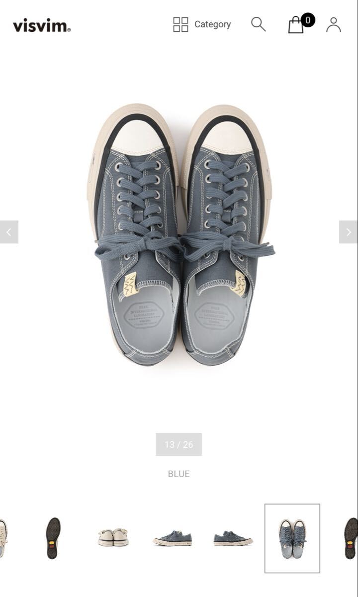 visvim 2025AW SKAGWAY LO BLUE 9.5_画像3