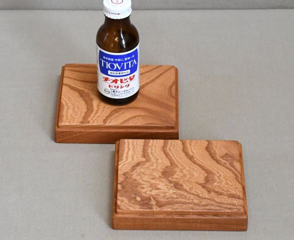 欅の小物台。花台・盆栽１４５　２点_画像6