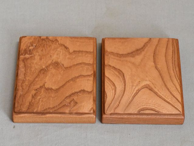 欅の小物台。花台・盆栽１４５　２点_画像2