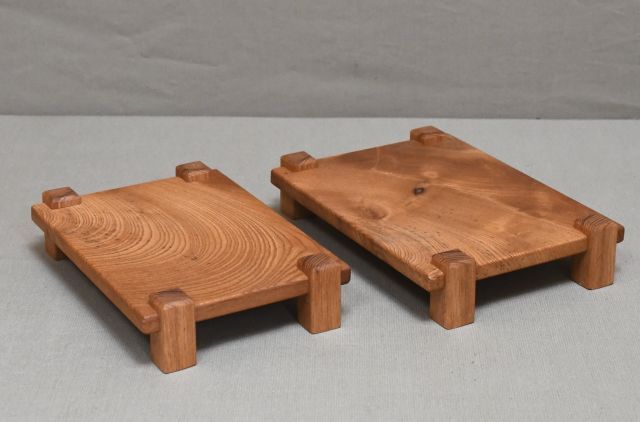 欅の小品台。花台、盆栽台、新品 2点_画像5