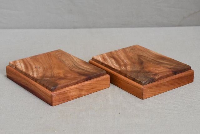 欅の小物台。花台・盆栽　１３０　２点_画像3