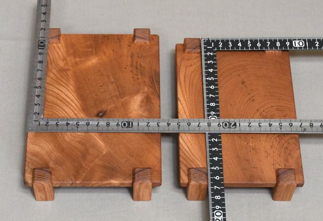 欅の小品台。花台、盆栽台、新品 2点_画像4