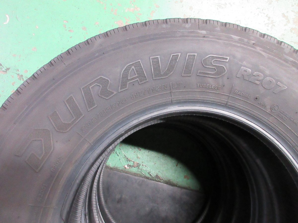 激安 ブリジストン DURAVIS R207 205/85R16 117/115N LT 25年製 中古トラックタイヤ6本SET 福川商会 売り切り_画像7