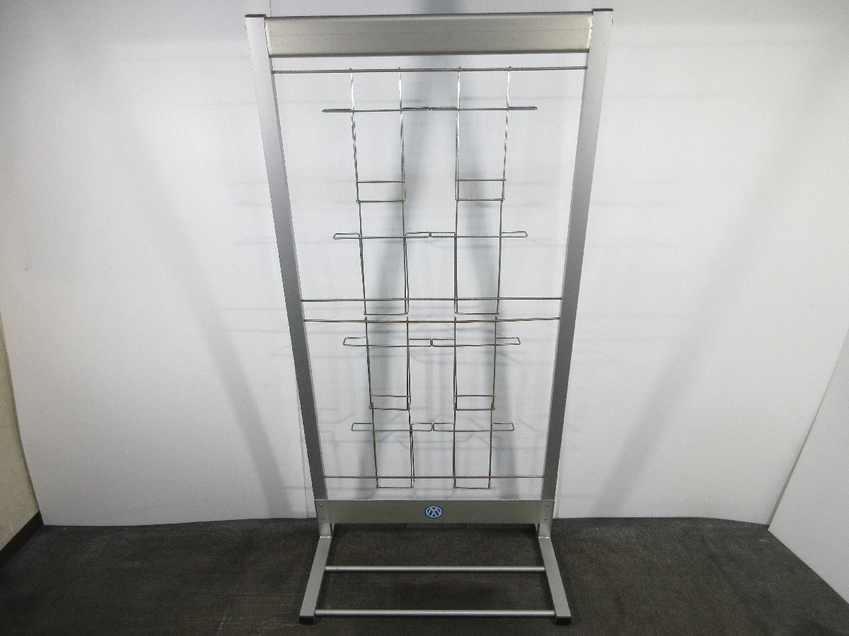 激安 A4サイズ パンフレット置き 8か所 高さ1565mmX幅760mmX奥行465mm 売り切り_画像6