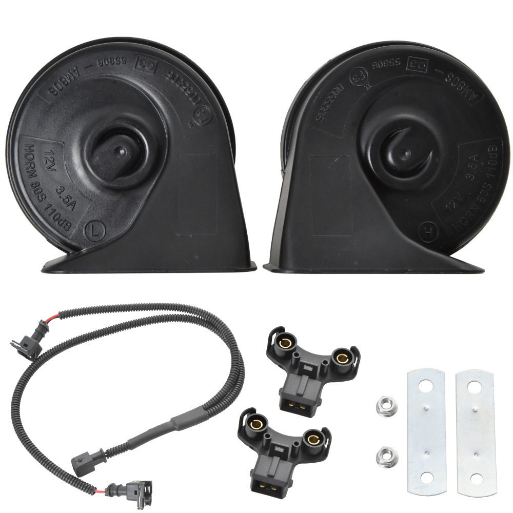 JC74W ジムニー ノマド専用 ホーン クラクション 専用カプラー付 ユーロサウンド ダブルホーン 110dB 車検対応品_画像1