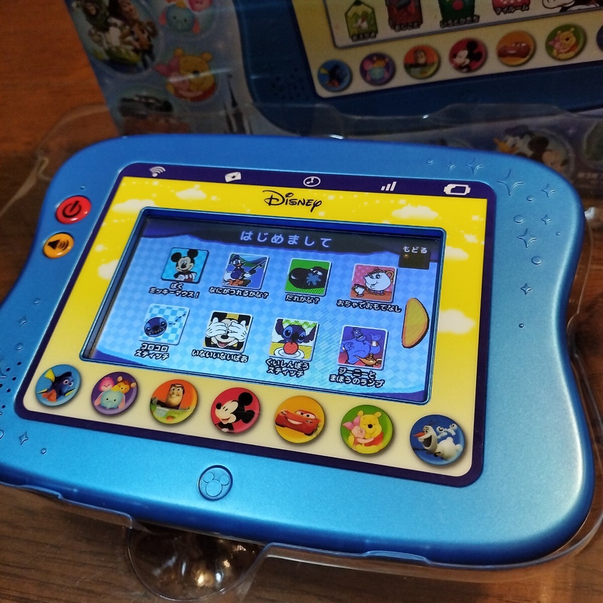 【お買い得】ディズニー　ワンダートイパッド2　タカラトミー　知育玩具　赤ちゃん おもちゃ タブレット ひらめき　新品マンガン電池おまけ_画像2
