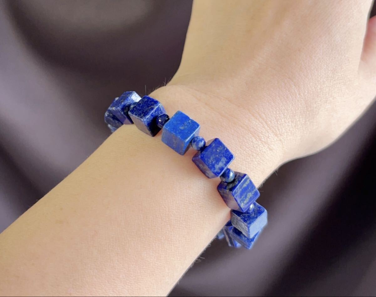 【天然石】ラピスラズリ ブレスレット(番号A4874)_画像7
