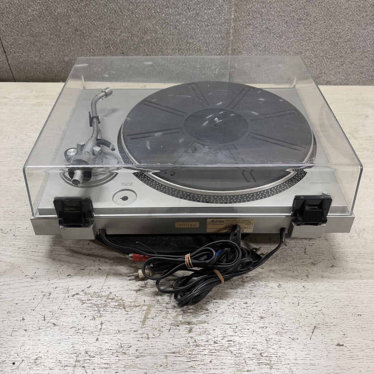 RD10-78 激安 TOSHIBA AUREX SR-F45 FULL AUTOMATIC DIRECT DRIVE レコードプレーヤー 通電OK 中古現状品 ※3回再出品で処分_画像8