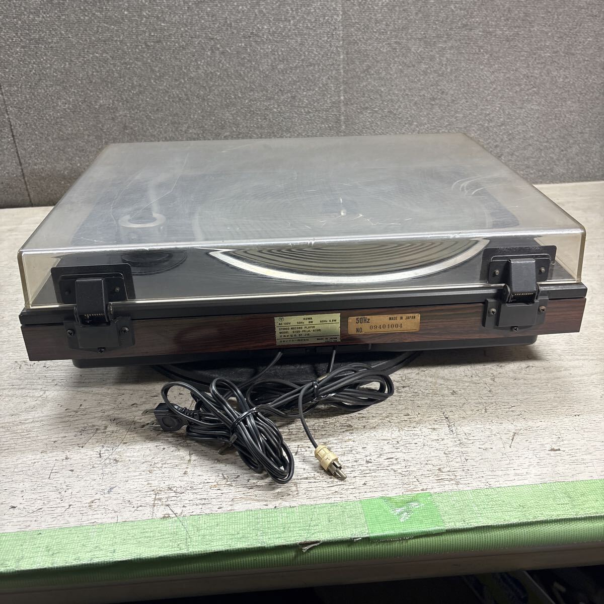 RD10-185 激安 VICTOR JL-A15 AUTOMATIC PLAYER SYSTEM レコードプレーヤー 通電NG 中古現状品 ※3回再出品で処分_画像8