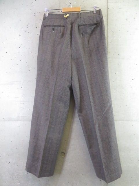 2201b24◆ヴィンテージ◆76cm◆Christian Dior クリスチャンディオール チェック柄 ウールスラックスパンツ/ジャケット/スーツ/シャツ/古着_画像4