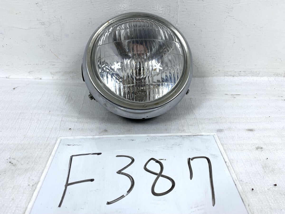 F387 ヤマハ YB90 H3 ヘッドライト ヘッドライトレンズ 純正 当時物 ライト レンズ _画像1