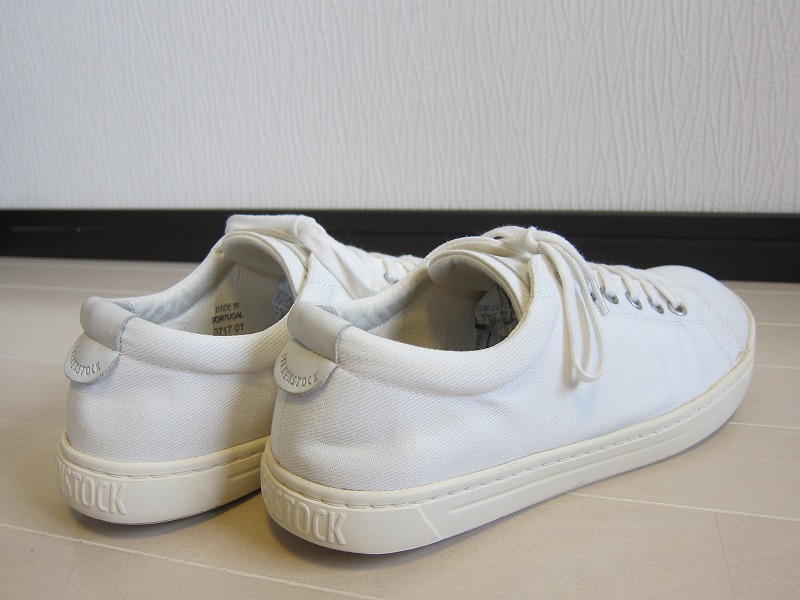BIRKENSTOCK ビルケンシュトック ホワイト コットン スニーカー 42_画像5