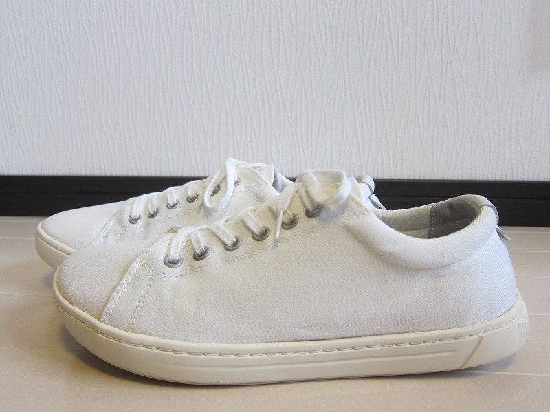 BIRKENSTOCK ビルケンシュトック ホワイト コットン スニーカー 42_画像3