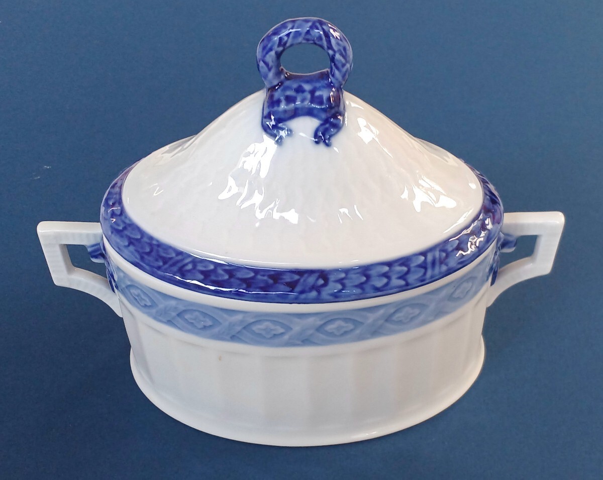 ロイヤルコペンハーゲン ROYAL COPENHAGEN《ブルーファン》 シュガーポット 1個【中古品】_画像2