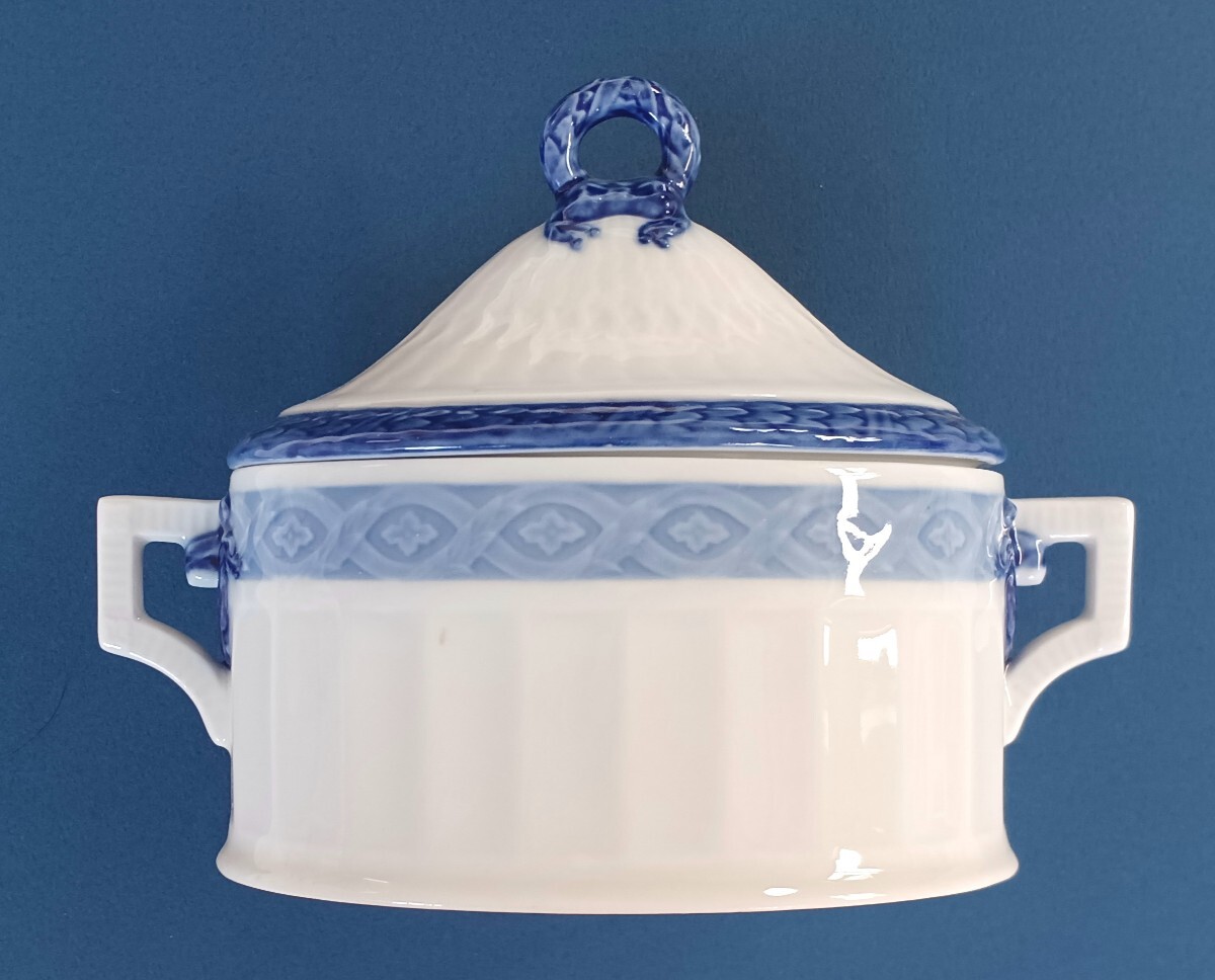 ロイヤルコペンハーゲン ROYAL COPENHAGEN《ブルーファン》 シュガーポット 1個【中古品】_画像1