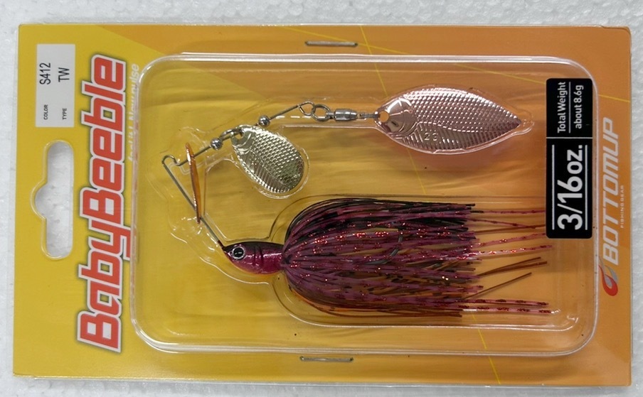 ボトムアップ BabyBeeble(ベイビーブル) 3/16oz TW タンデムウィロー S412 バーニングシャッド_画像1