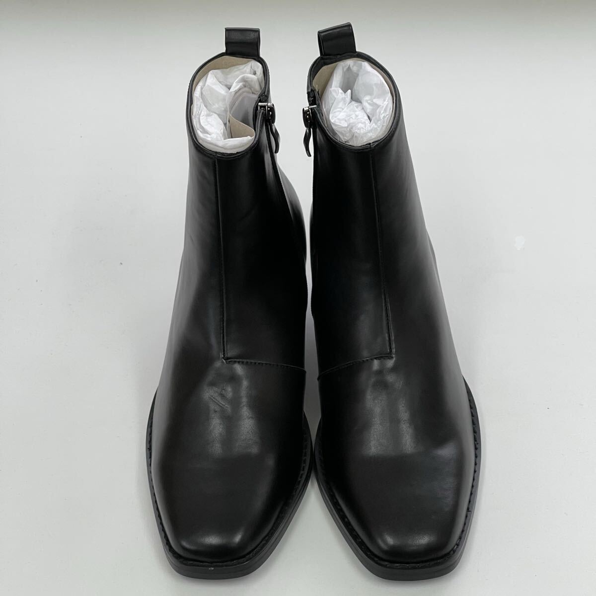 【未使用】tk.TAKEO KIKUCHI ティーケータケオキクチ シンセティックレザーブーツ ブラック 26,5㎝_画像2