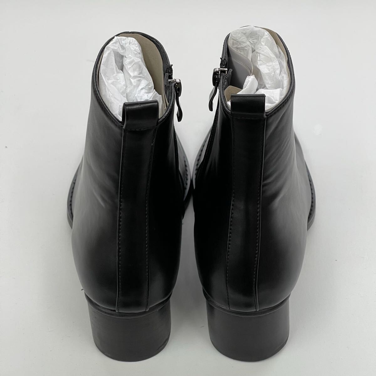 【未使用】tk.TAKEO KIKUCHI ティーケータケオキクチ シンセティックレザーブーツ ブラック 26,5㎝_画像4