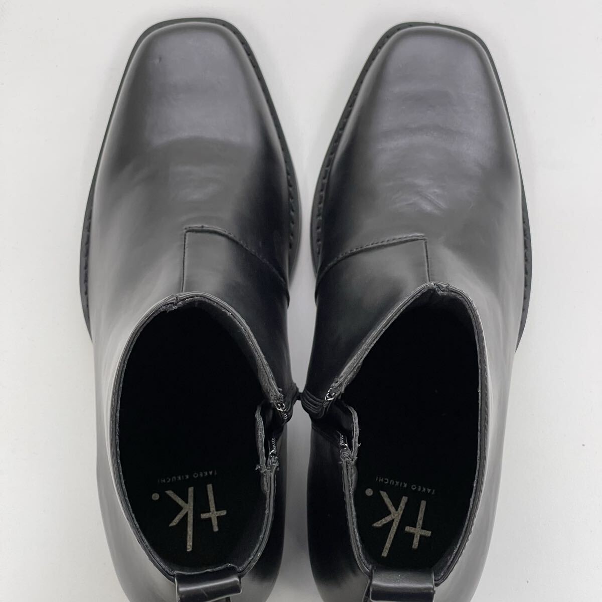 【未使用】tk.TAKEO KIKUCHI ティーケータケオキクチ シンセティックレザーブーツ ブラック 26,5㎝_画像6