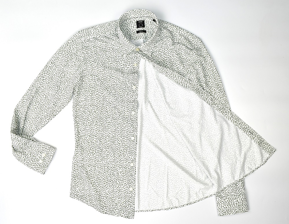 【5.5万・新品】XXL【ヒューゴ・ボス】しっとり肌触り　スリムフィットストレッチ シャツ　　　1円~_画像3