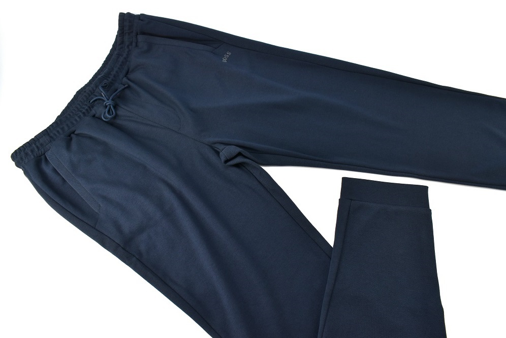 【4.5萬?新品】L【ヒューゴ?ボス】快適?楽ちん ストレッチ コットン トラック パンツ　　　　スエット?ジャージー　　　1円~