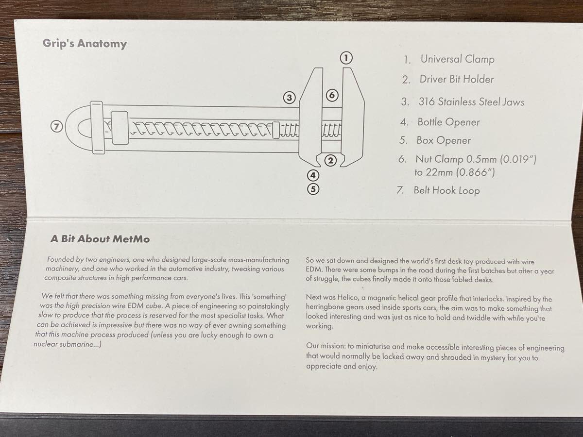 ♪♪METMO モンキーレンチ 人間工学に基づいた操作 絶版品 全長約18cm ゆうパケット発送♪♪_画像10