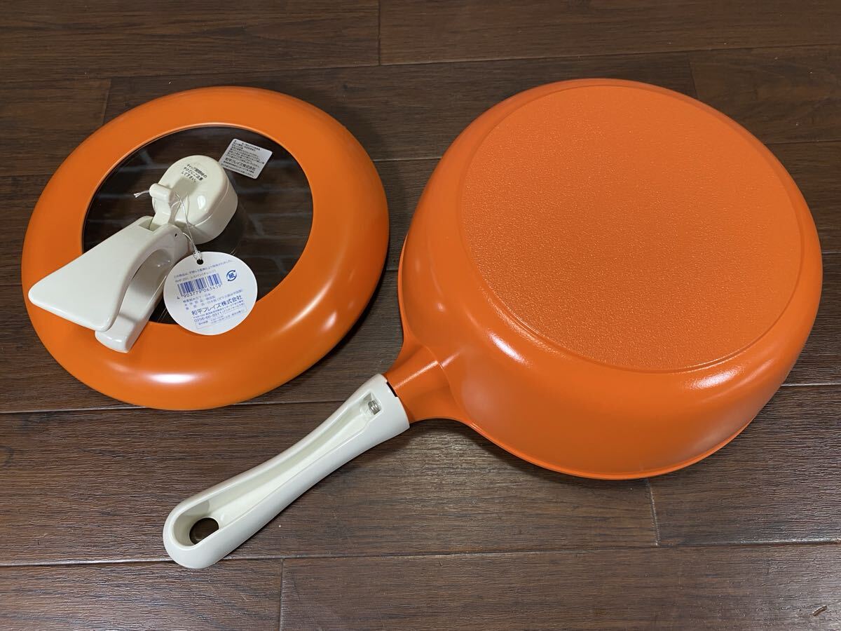♪♪未使用 レミパン RHF-201 オレンジ 24cm 容量3.0L 和平フレイズ REMI PAN 平野レミ♪♪_画像8