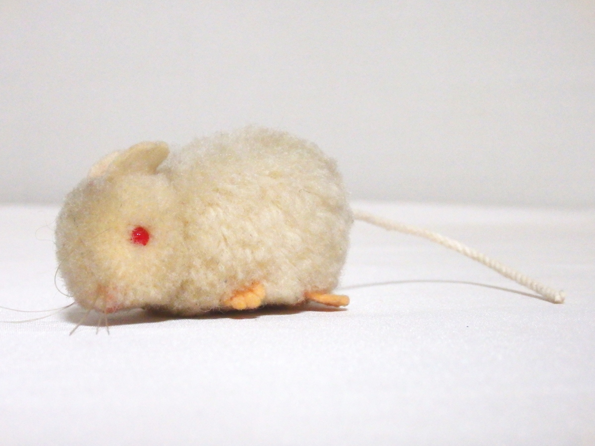 steiffシュタイフ/ ビンテージ・ぽんぽんネズミ /5㎝_画像1
