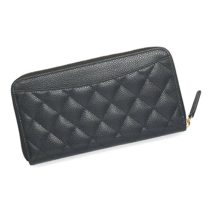 ◆シャネル/CHANEL☆CLASSIC LONG ZIP WALLET/ロングウォレット/長(zhǎng)財(cái)布★グレインド カーフスキン ブラック