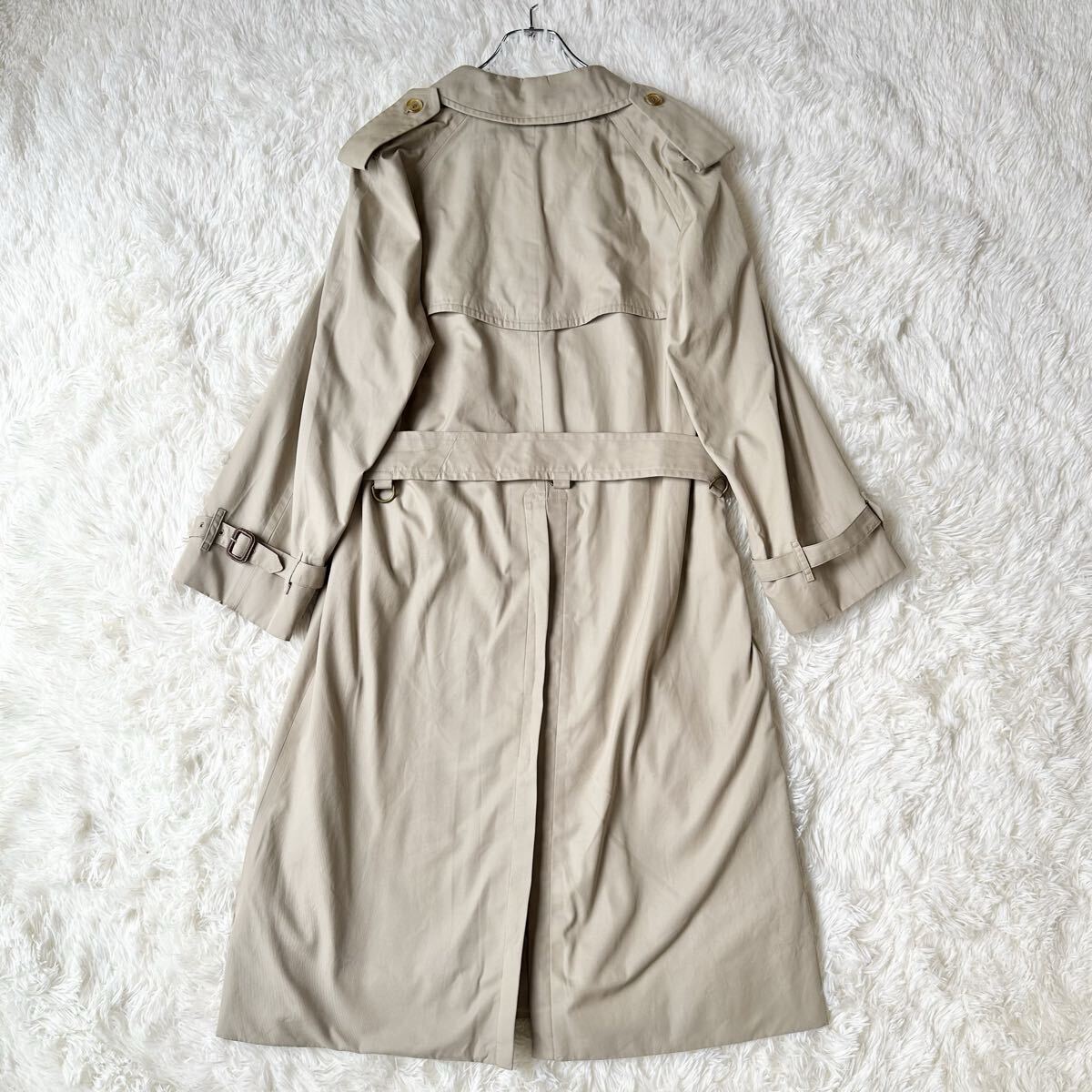 1円〜 Burberrys バーバリーズ トレンチコート 英国製 ヴィンテージ ノバチェック ベージュ バーバリー ベルト ロングコート メンズ 42 L_画像4