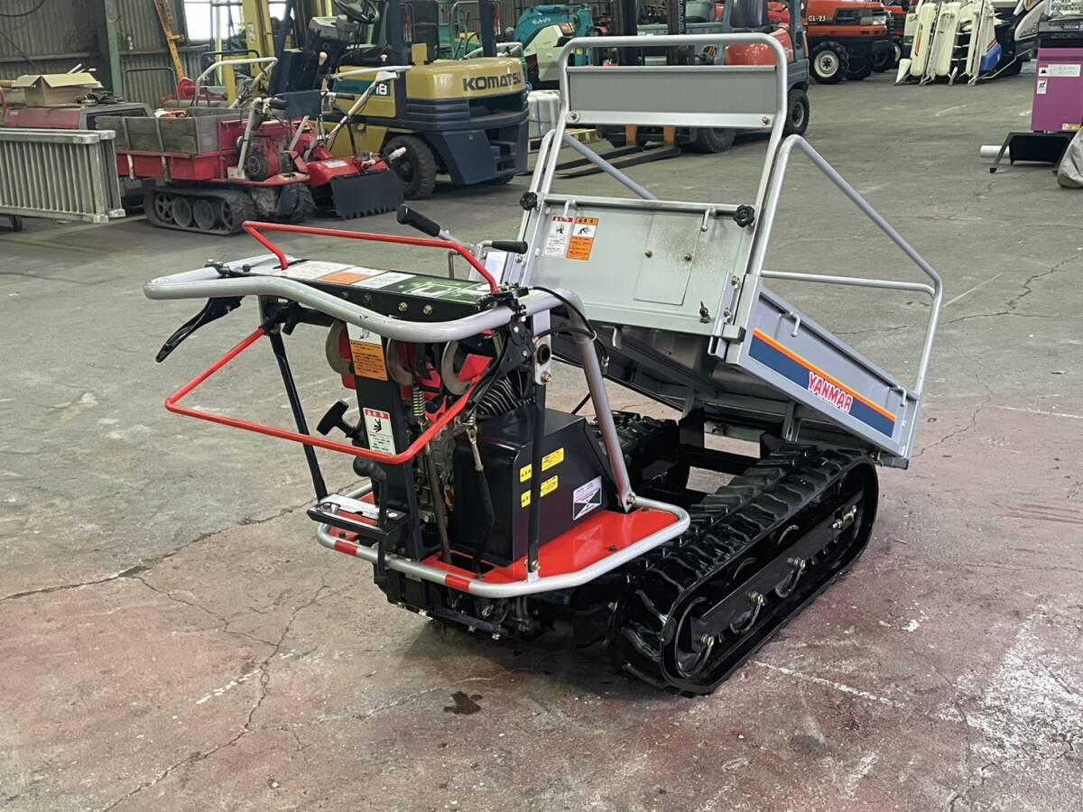【整備済商品】【岩国市】美品 ヤンマ 圃場内運搬機 クローラ MCG95 積載250kg 手動ダンプ ガソリン 運搬車_画像6