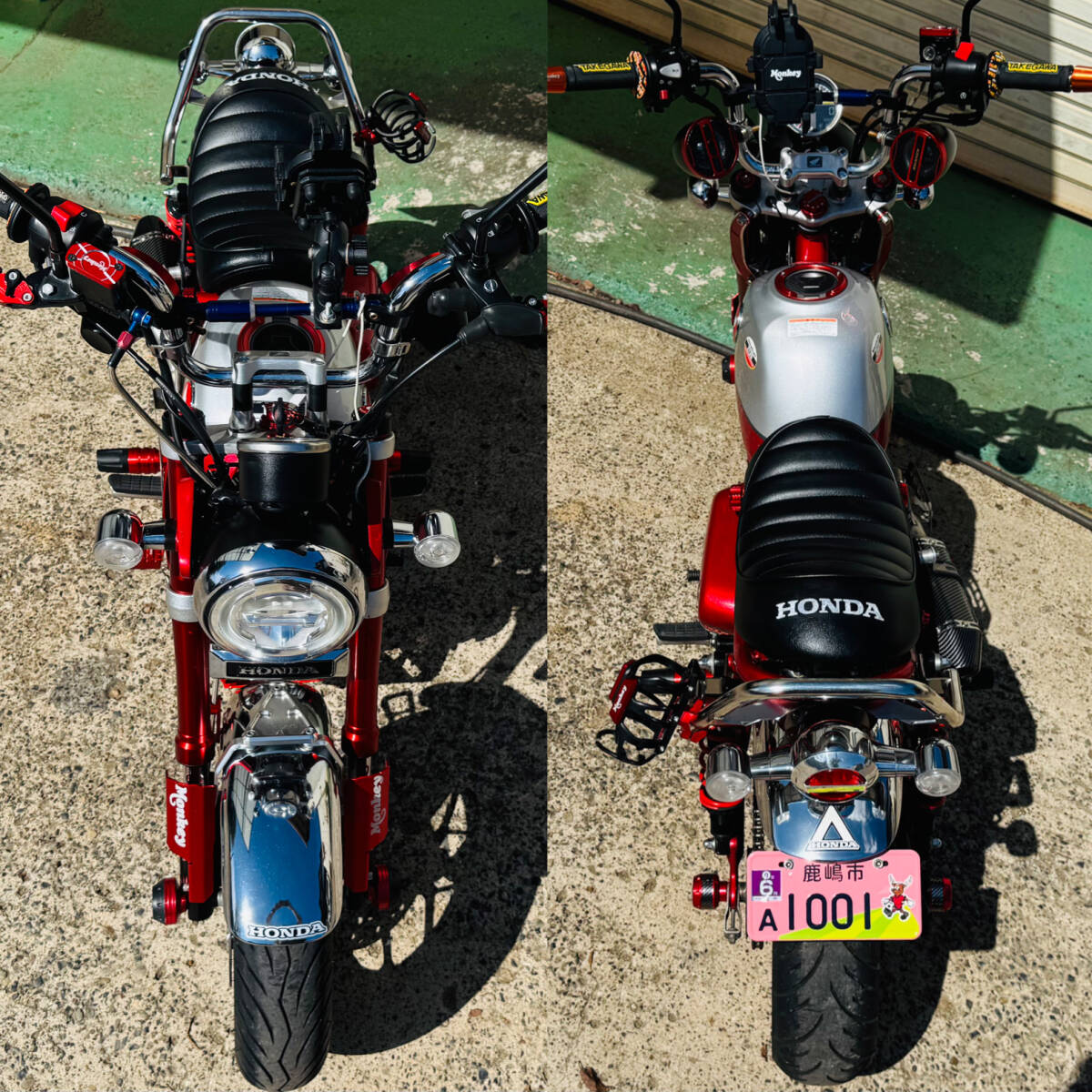 モンキー125 JB02 武川181cc 多數(shù)カスタム　実動車両 鹿嶋市から 即決落札で送料無料(関東のみ) デポ止め本州一部四國九州送料無料有り