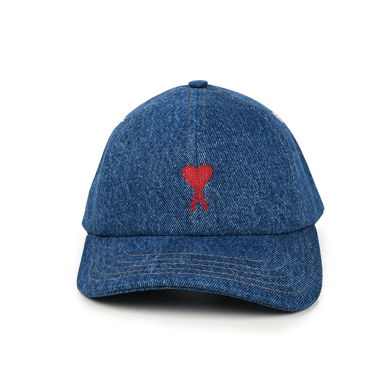 AMI PARIS アミ パリス デニムキャップ 帽子 UCP006DE0031 480 新品 並行輸入品　イタリア正規品 爆買_画像2