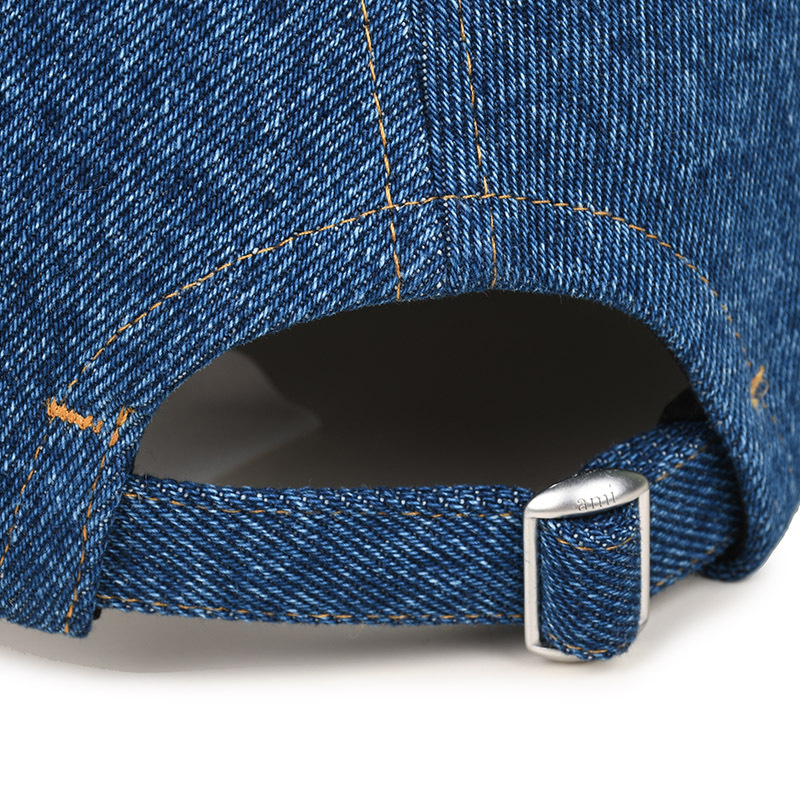 AMI PARIS アミ パリス デニムキャップ 帽子 UCP006DE0031 480 新品 並行輸入品　イタリア正規品 爆買_画像4