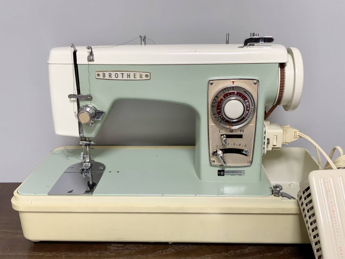  реальный . рабочее состояние подтверждено Brother швейная машина JC1 retro швейная машина рабочий товар 