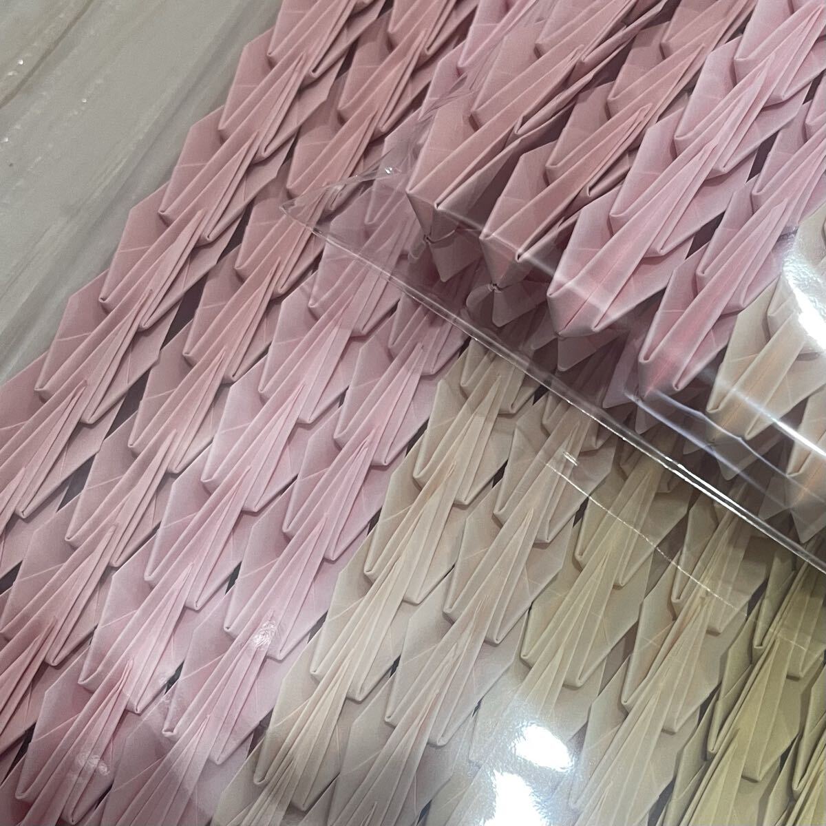 ハンドメイド　 折り鶴　パステルカラー　可愛い　480個 千羽鶴_画像2