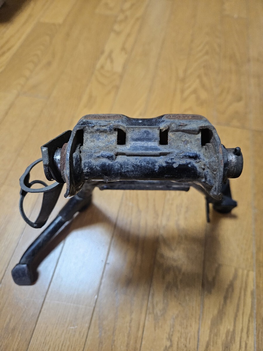 【ジャンク扱い】HONDA ホンダ GB400TT GB500TT 純正センタースタンド スプリングプレート欠品 中古品 当時物 NC20 PC16_画像5