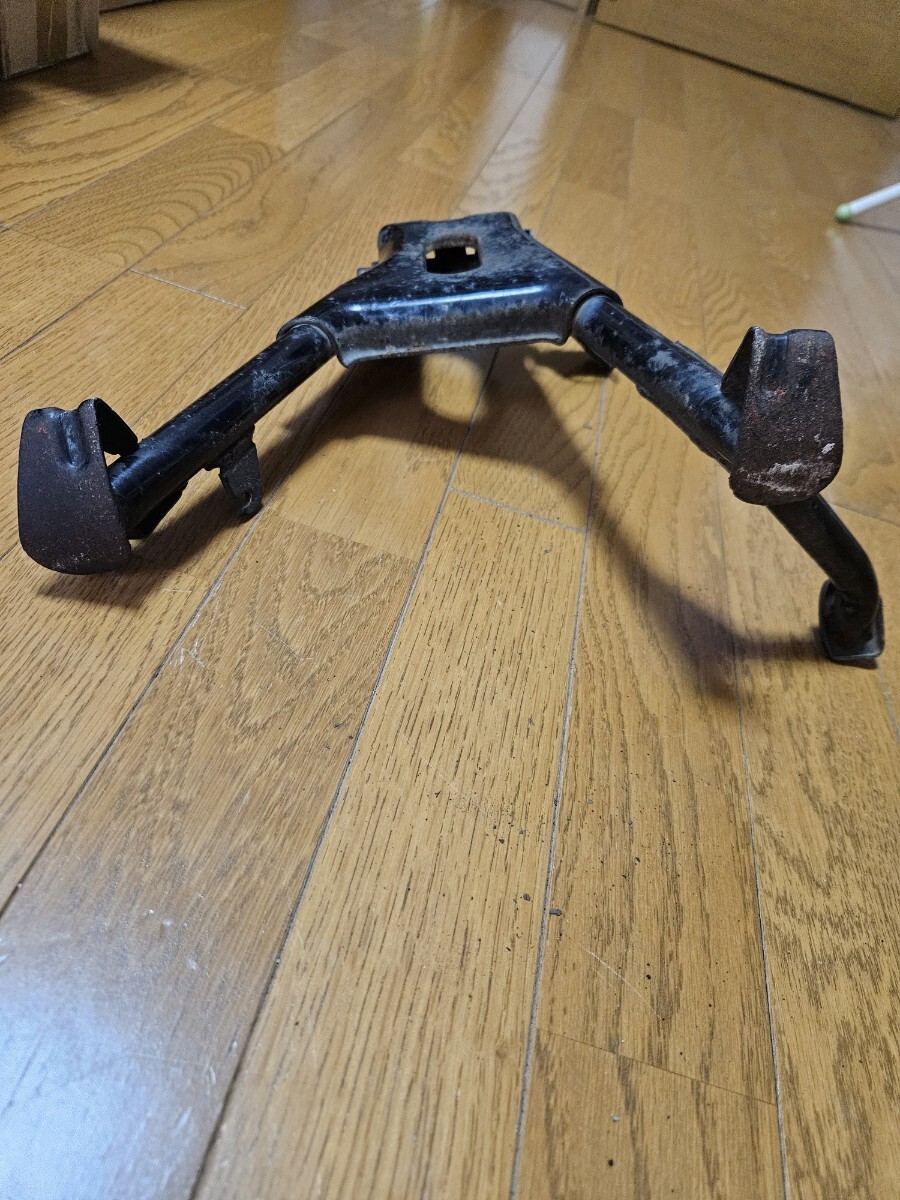 【ジャンク扱い】HONDA ホンダ GB400TT GB500TT 純正センタースタンド スプリングプレート欠品 中古品 当時物 NC20 PC16_画像7