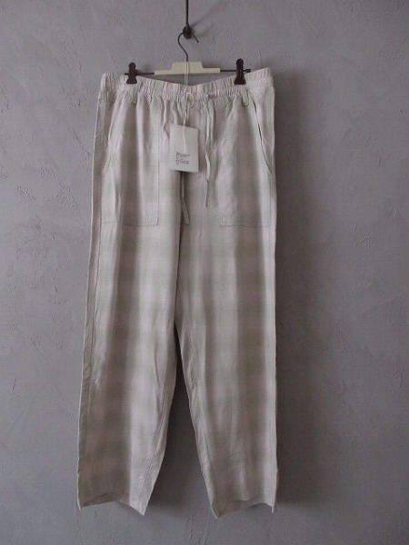 ANCELLM OMBRECHECK EASY BAKER PANTS _画像2