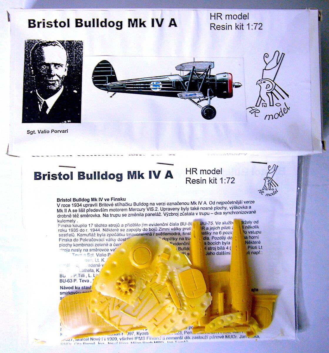 HRモデル 1/72 ニューポール 10 / ニューポール 12 bis / ブリストル ブルドッグ Mk IV A レジンキット プラモデル 3個まとめ売り 未組立_画像7