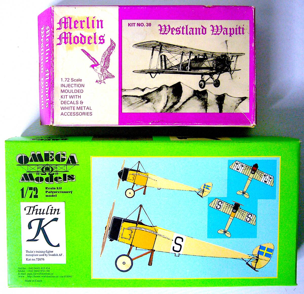 マーリンモデルズ/オメガモデルズ 1/72 ウェストランド ワピチ / スリン K プラモデル/レジンキャストキット 2個まとめ売り 未組立 稀少_画像1